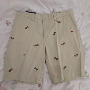 폴로 랄프로렌 불독 자수 반바지 베이지 이미지