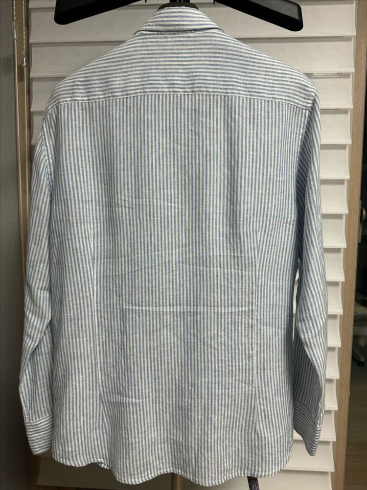 마시모두띠 / 린넨 스트라이프 셔츠 / XL 이미지
