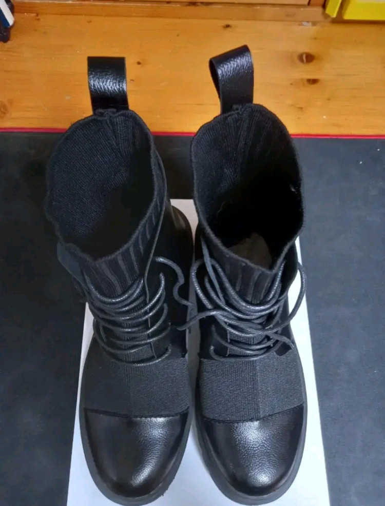 여성 끈 워커 부츠 (235) 이미지