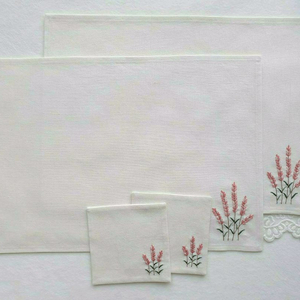 프랑스자수 티코스터, 매트/덮개/가리개_각 금액 이미지