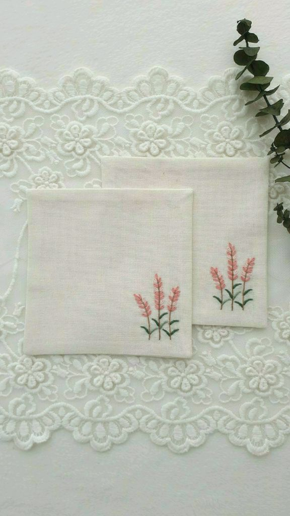 프랑스자수 티코스터, 매트/덮개/가리개_각 금액 이미지