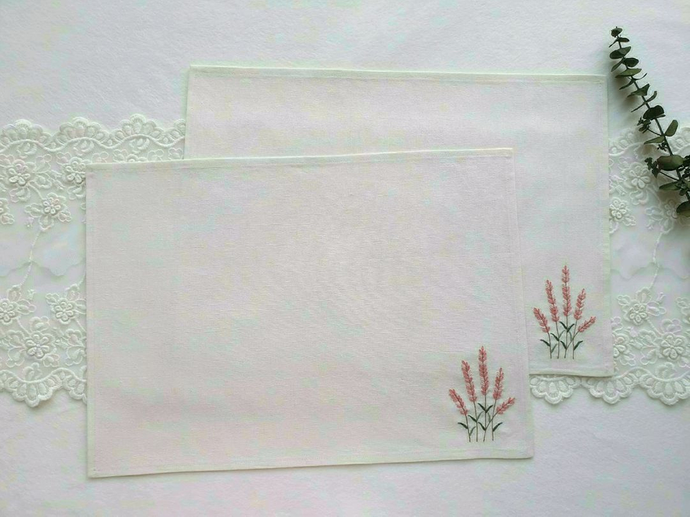 프랑스자수 티코스터, 매트/덮개/가리개_각 금액 이미지