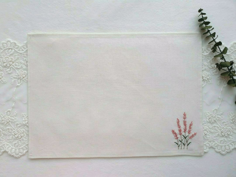 프랑스자수 티코스터, 매트/덮개/가리개_각 금액 이미지