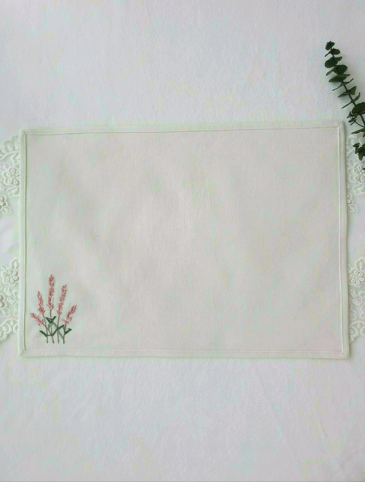 프랑스자수 티코스터, 매트/덮개/가리개_각 금액 이미지