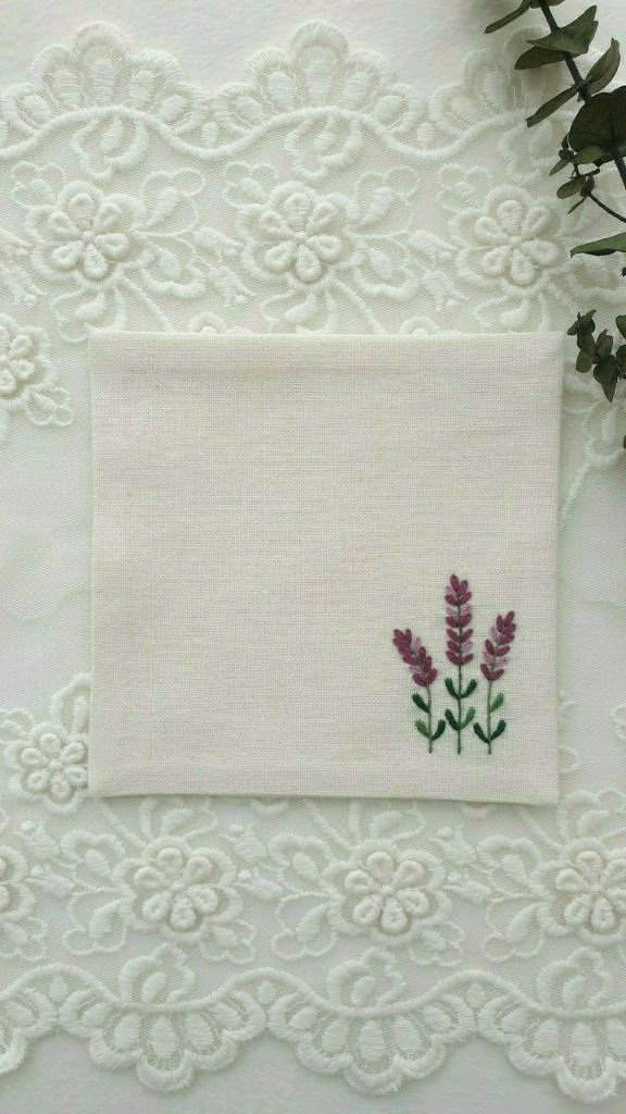 프랑스자수 코튼린넨 티코스터(2장 세트) 이미지