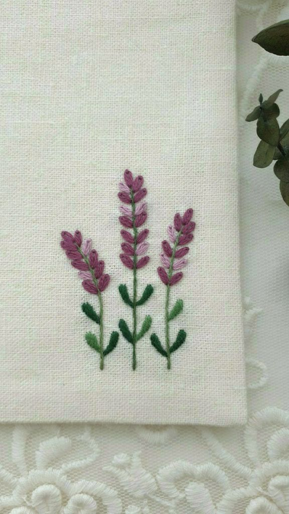 프랑스자수 코튼린넨 티코스터(2장 세트) 이미지