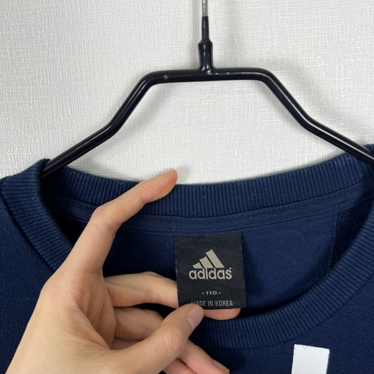 아디다스/기모 맨투맨 긴팔 티 남2XL 110/라덴 이미지