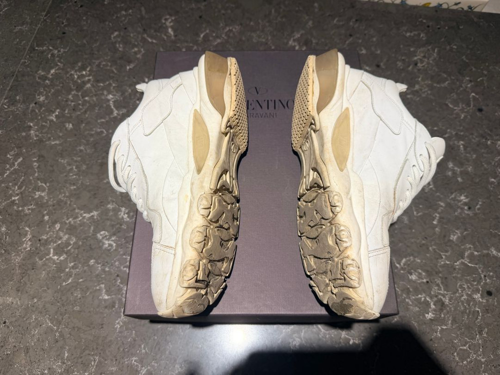 발렌티노 바운스 로고 화이트 스니커즈 사이즈 41 밑창보강O 이미지