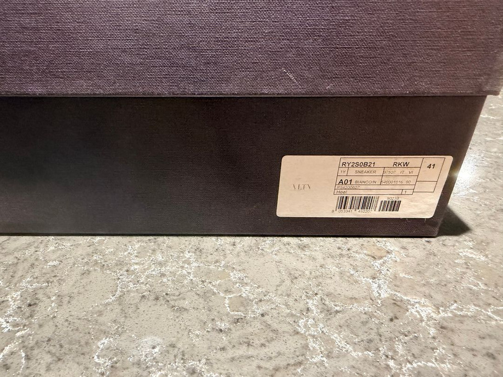 발렌티노 바운스 로고 화이트 스니커즈 사이즈 41 밑창보강O 이미지