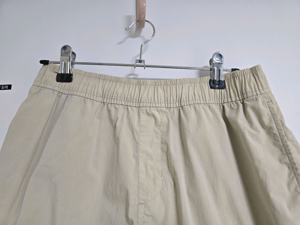 디스커버리 키즈 우븐 트레이닝 반바지 160사이즈 베이지 이미지