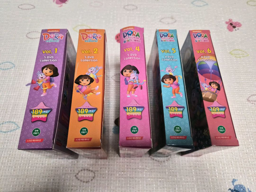 도라 더 익스플로러 1,2,4,5,6집 DVD + 3집 mp4 파일 이미지