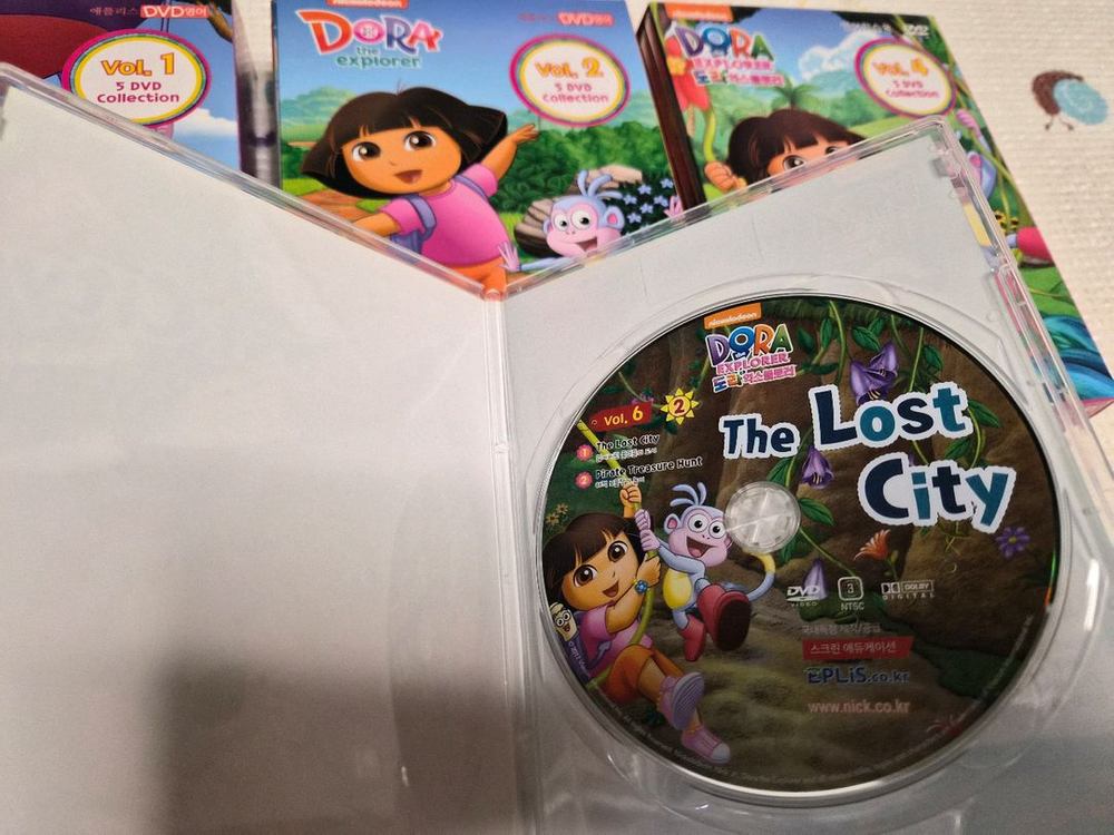도라 더 익스플로러 1,2,4,5,6집 DVD + 3집 mp4 파일 이미지