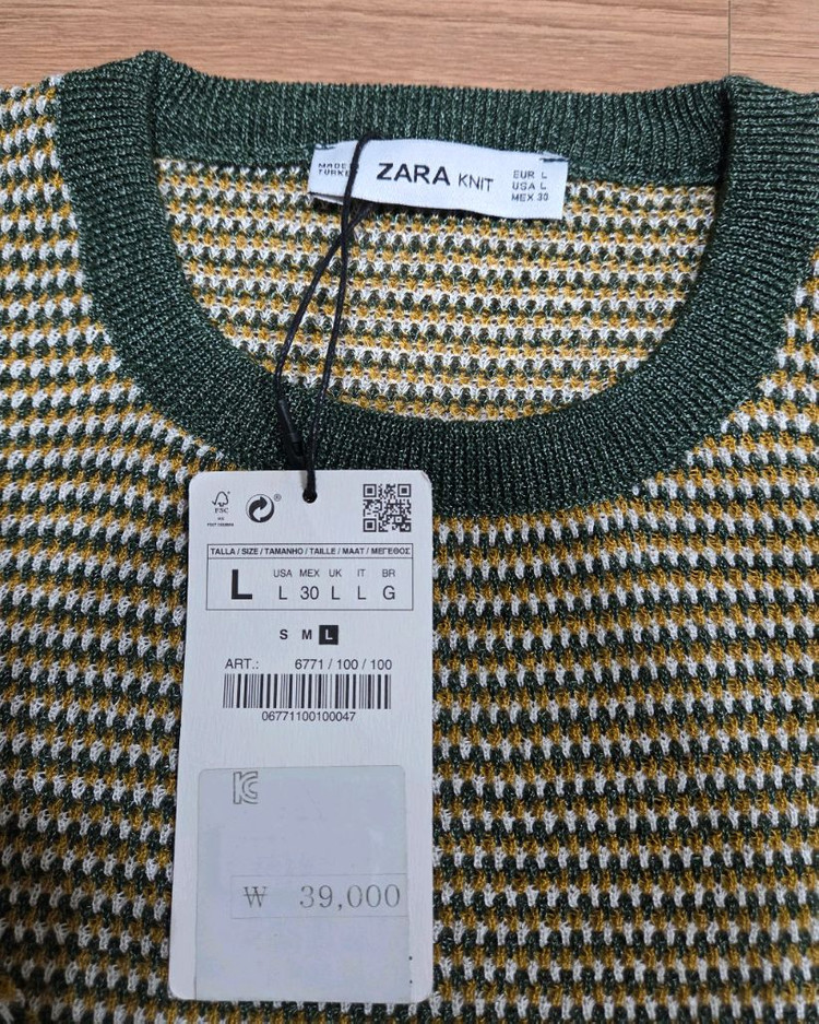 [새상품] 자라(ZARA) 니트 사이즈L 이미지