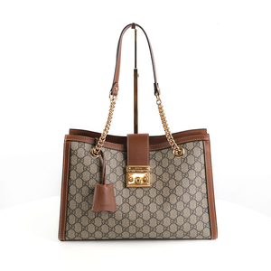 [중고명품다올] 구찌 GG 수프림 패드락 미디움 체인 숄더백 479197 이미지