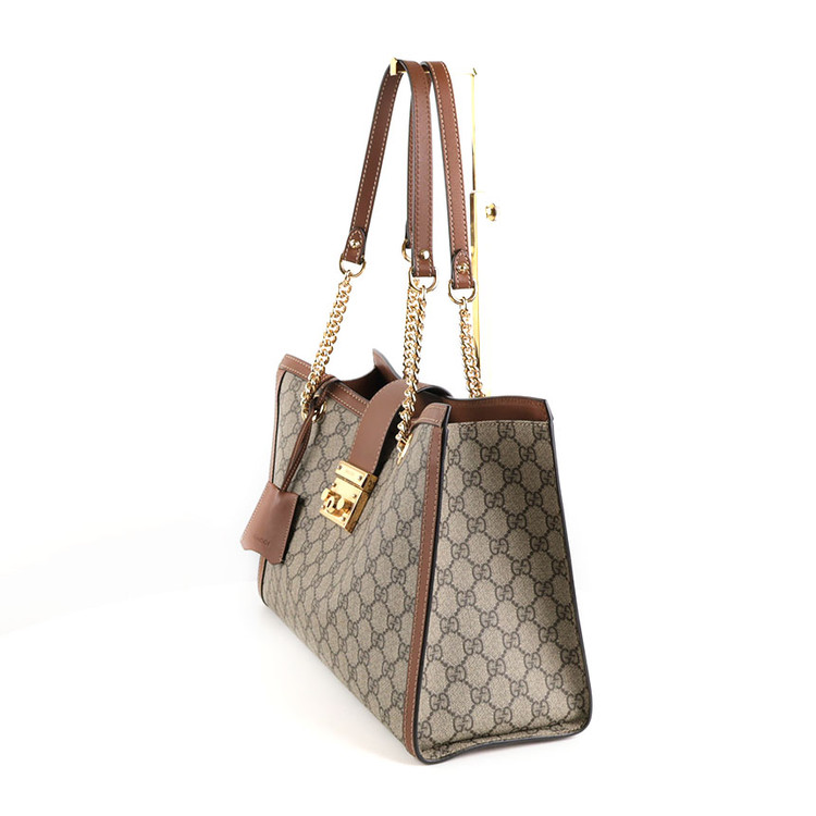 [중고명품다올] 구찌 GG 수프림 패드락 미디움 체인 숄더백 479197 이미지