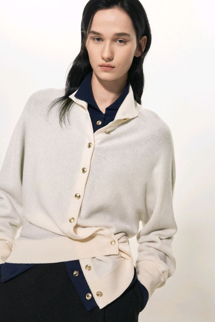 [새상품] 한섬 타임 25 캐시미어 블렌드 가디건/ 랑방 더캐시미어 마인 오브제 시스템 sjsj 이미지