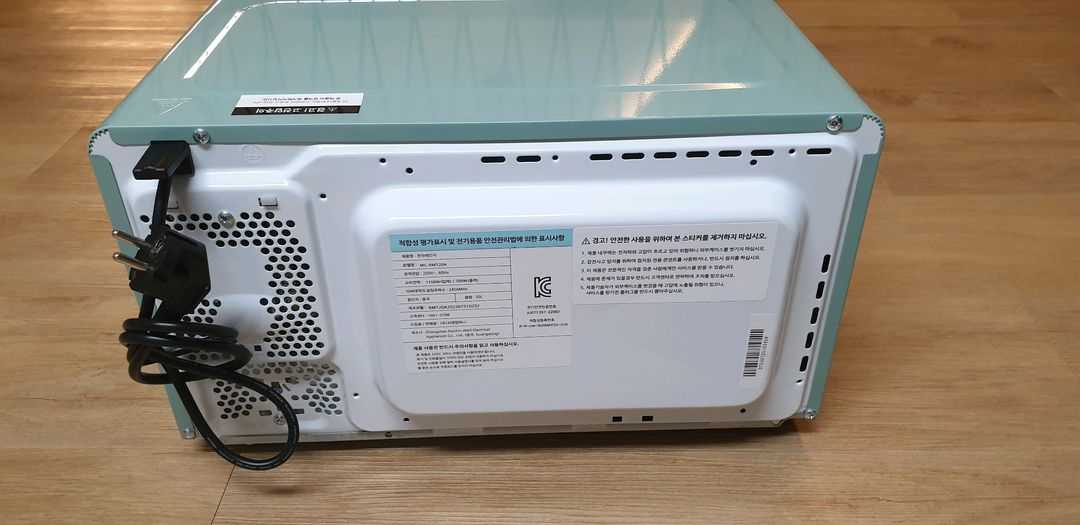 쿠잉 레트로 전자레인지 파스텔 민트 20L 이미지