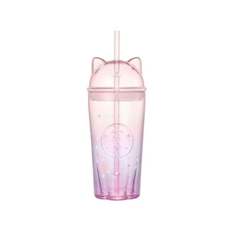 스타벅스 블루밍 캣 글라스 콜드컵 500ml 이미지