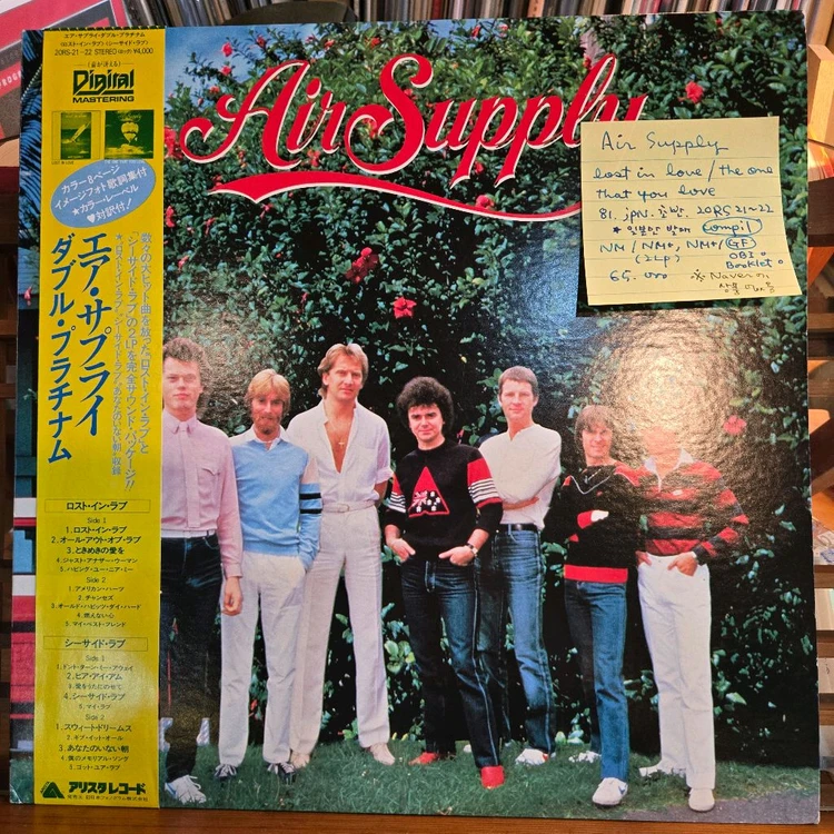 Air Supply.lost in love/the one that you love81.jpn.초반.NM/NM+,NM 이미지