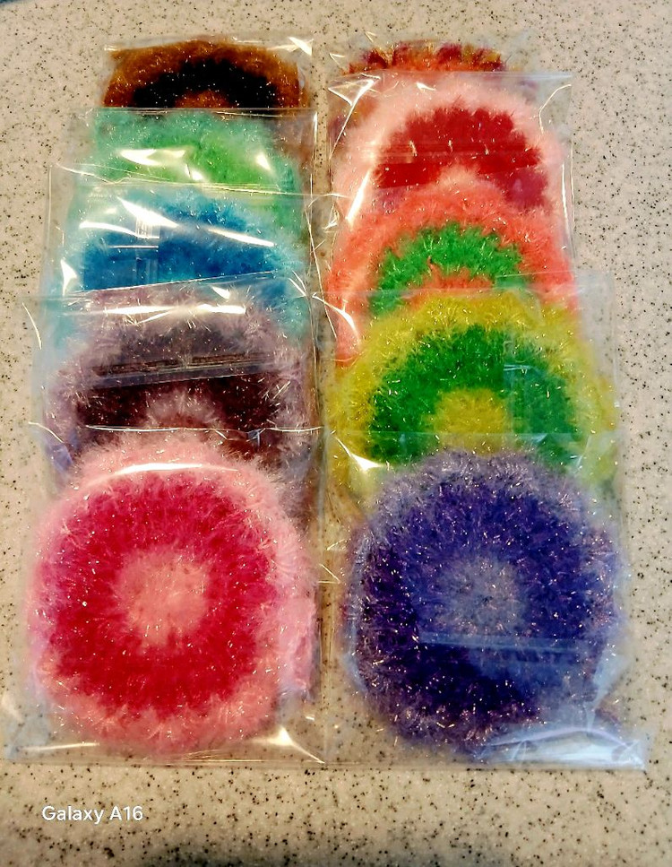 핸드메이드 수세미 10개 이미지