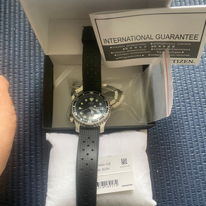 시티즌 복어 ny-0040 시계 블랙 풀셋 판매 교환가능 이미지