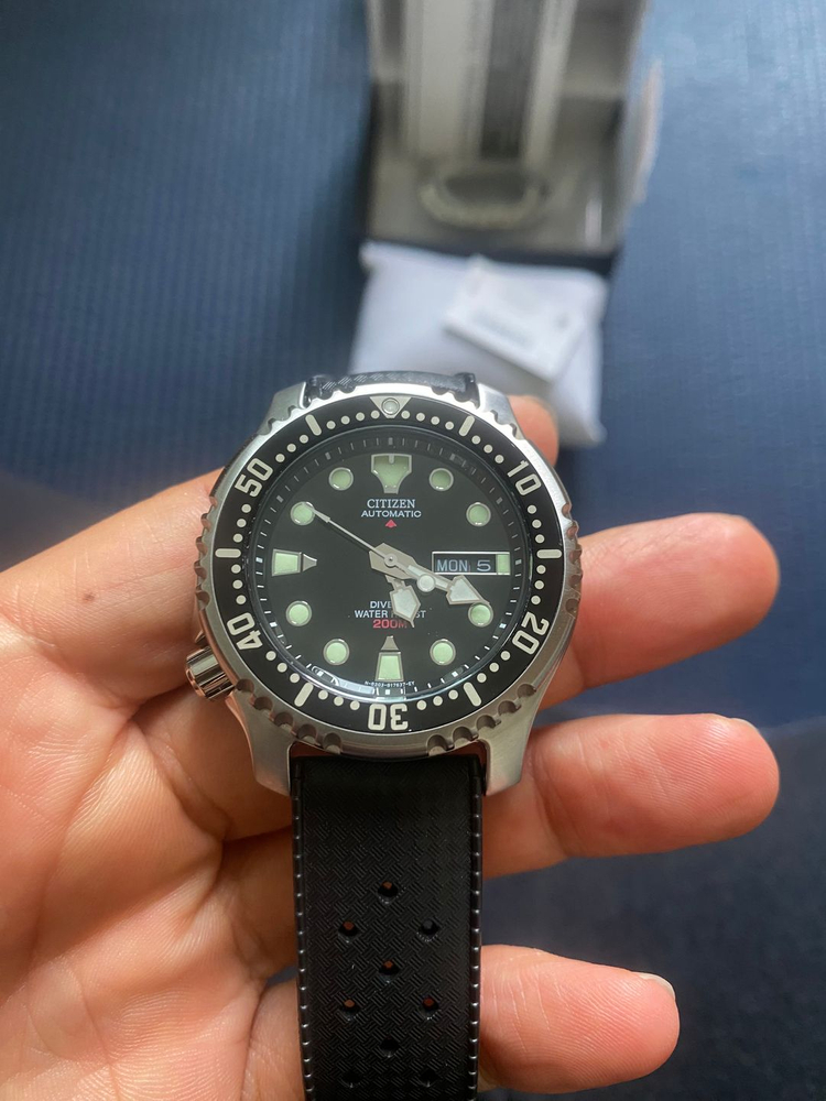 시티즌 복어 ny-0040 시계 블랙 풀셋 판매 교환가능 이미지