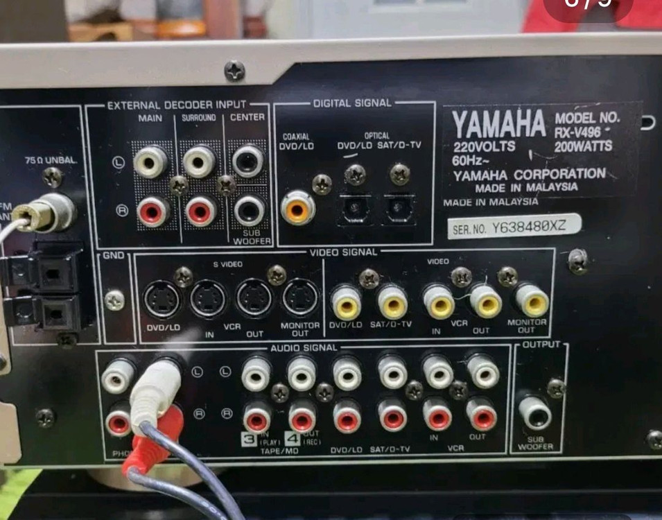 야마하 RX V496 리시버 이미지