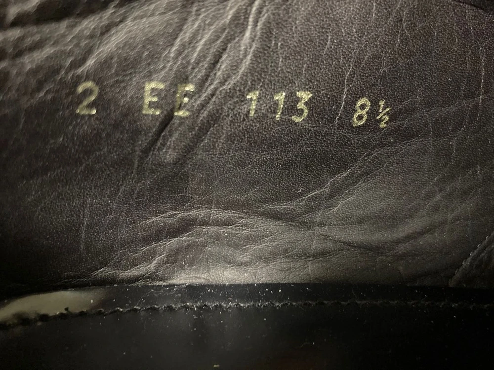 프라다 PRADA 다크네이비 레더 윙팁 더비슈즈 270사이즈 이미지