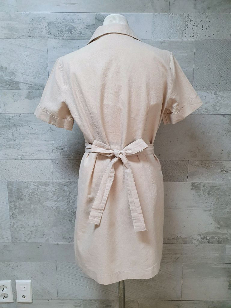 (거의새거)린넨 랩스타일 반팔 자켓 55~66 이미지