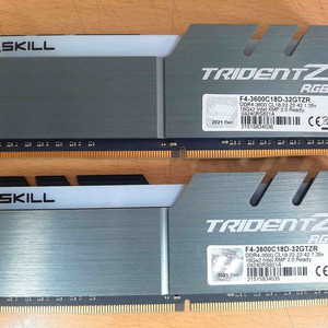 지스킬 DDR4-3600 CL18 트라이던트 Z 16GB 2개 이미지