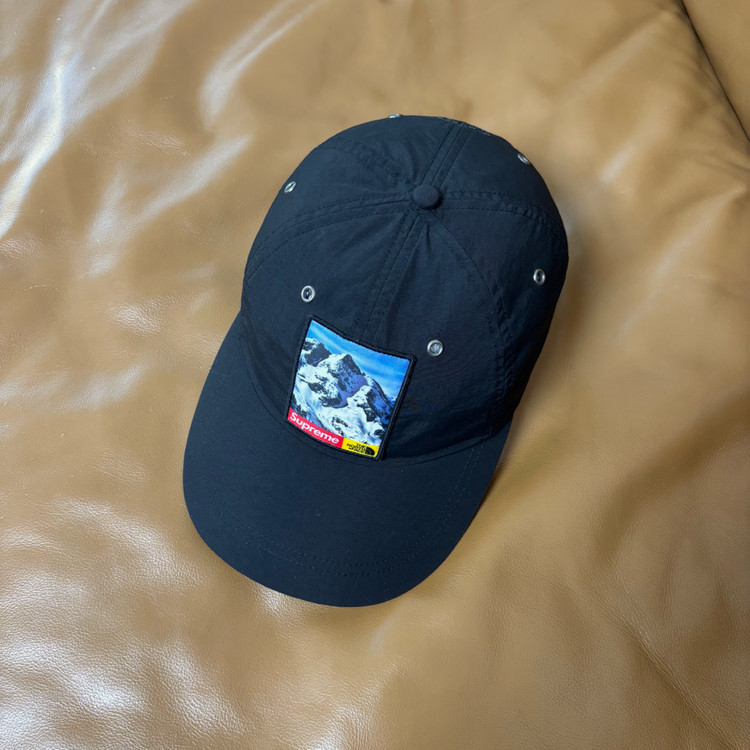 슈프림 노스페이스 6패널 볼캡 모자 설산 블랙 이미지