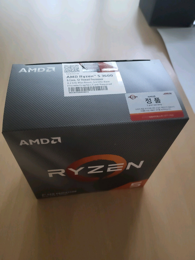 amd 라이젠 5 3600 cpu 팝니다 이미지