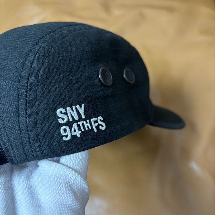 슈프림 캠프캡 모자 박스로고 22fw 밀리터리 블랙 이미지