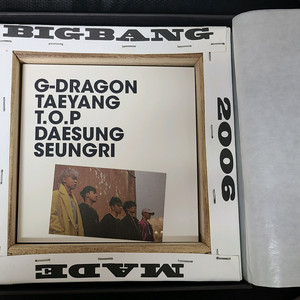 [레전드 S급] 빅뱅 MADE 정규 단체 초판 캔버스 에디션 (가로 포카 포함) 이미지