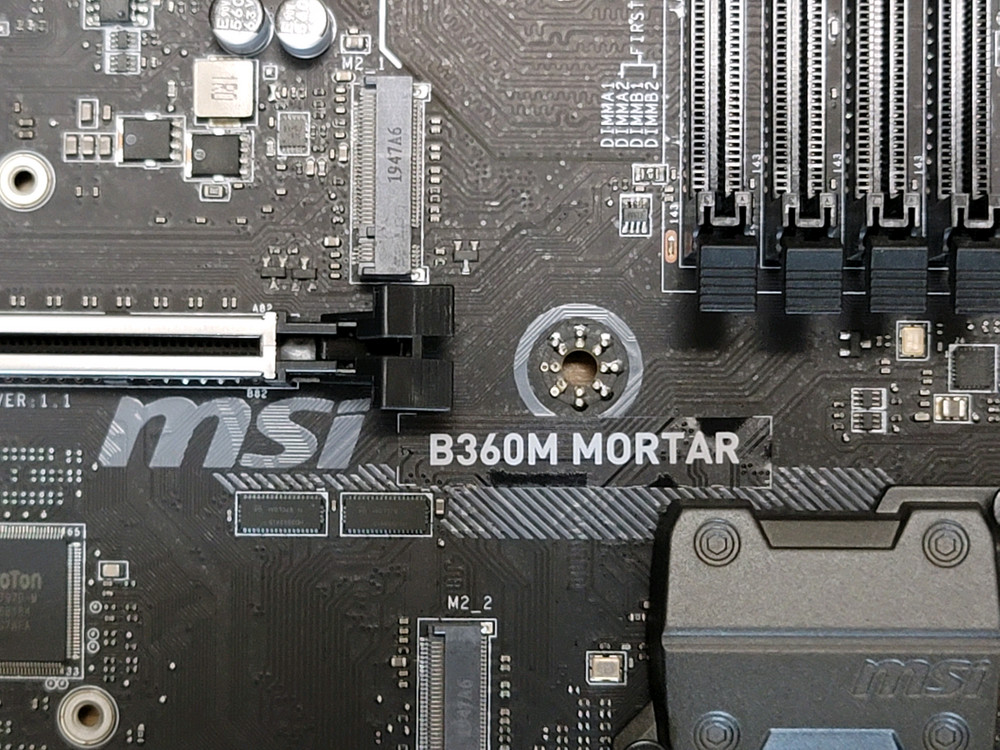 MSI B360M 박격포 메인보드 이미지