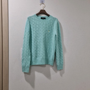 빈폴 케이블 니트 민트 24-25fw 이미지