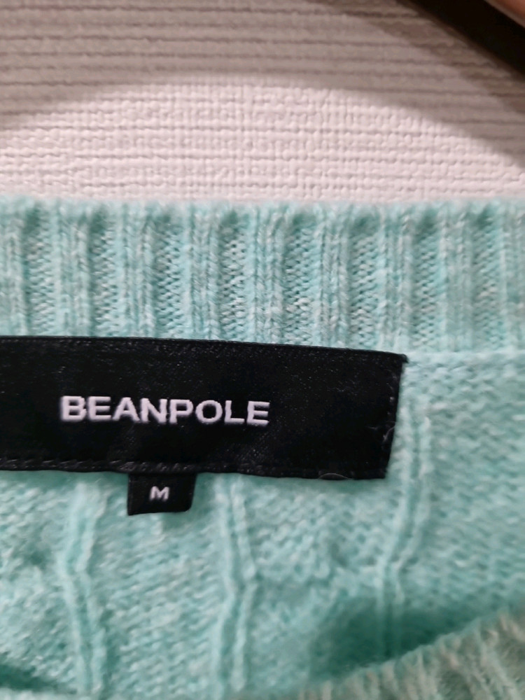 빈폴 케이블 니트 민트 24-25fw 이미지