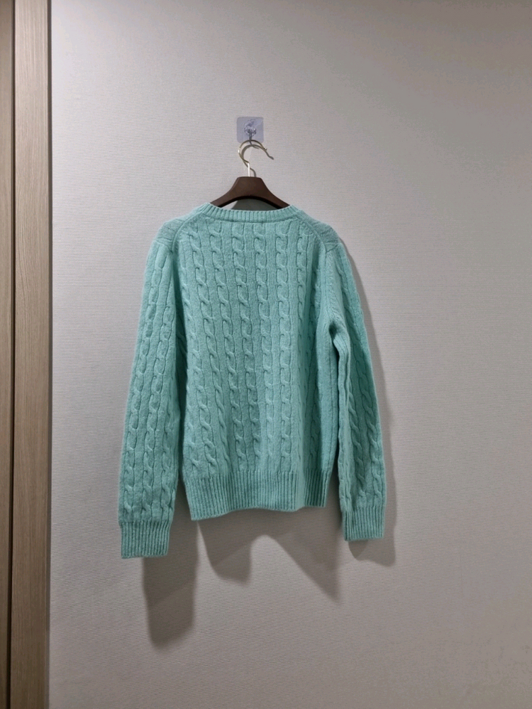 빈폴 케이블 니트 민트 24-25fw 이미지