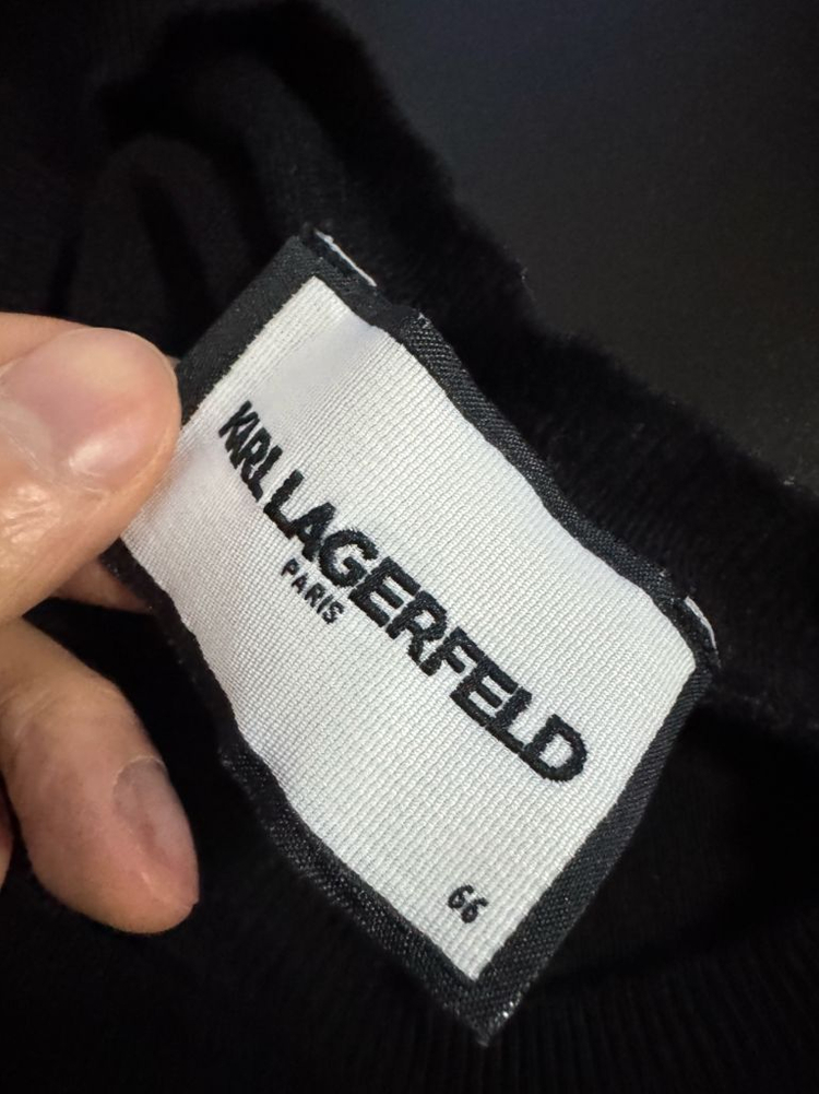 여성 칼라거펠트 22년도 비스코스 니트 S ~ M 블랙 이미지