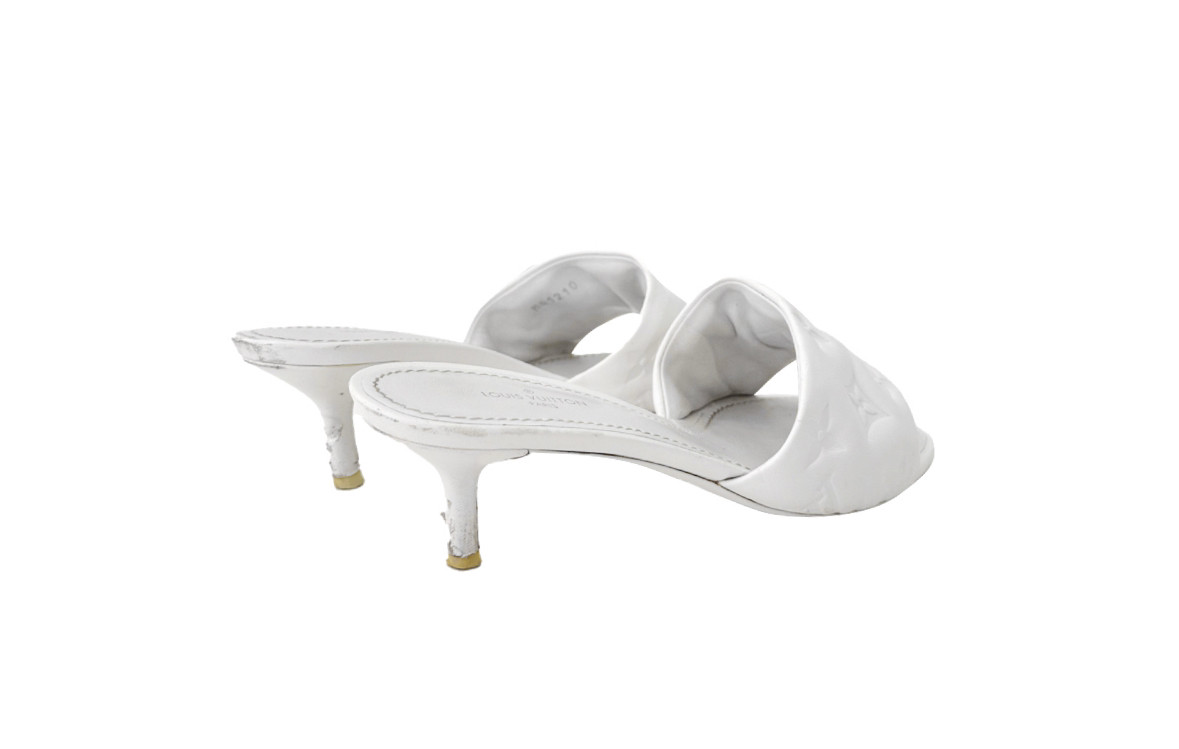 35] 루이비통 리바이벌 워터프린트 슬리퍼 뮬 펌프스 이미지