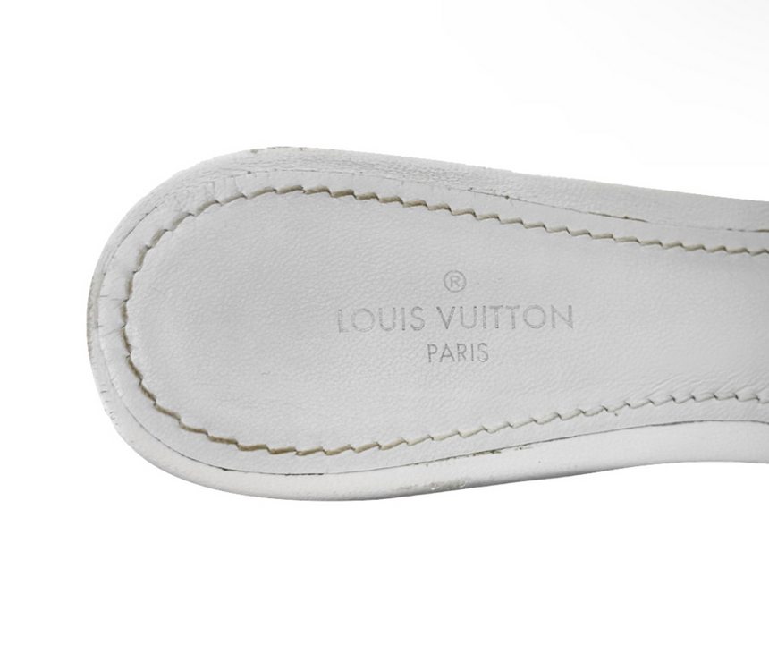 35] 루이비통 리바이벌 워터프린트 슬리퍼 뮬 펌프스 이미지