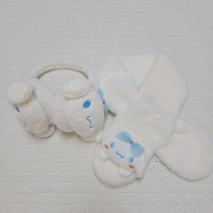 시나모롤 귀마개 목도리세트 팝니다. 이미지