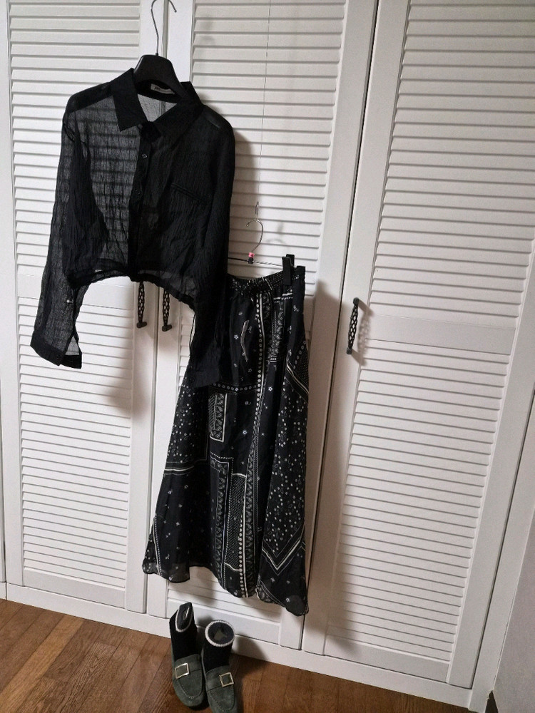 시스루크롭셔츠 이미지