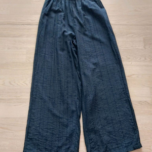 여성 블랙 와이드 팬츠 (L사이즈) 이미지