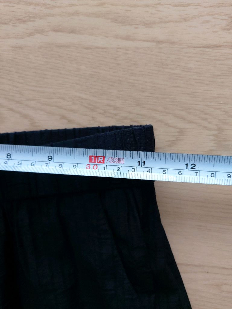 여성 블랙 와이드 팬츠 (L사이즈) 이미지