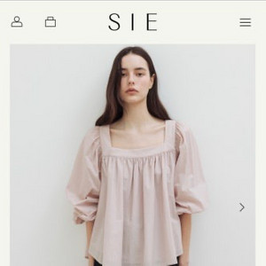 시에 sie 러플 블라우스 핑크 이미지