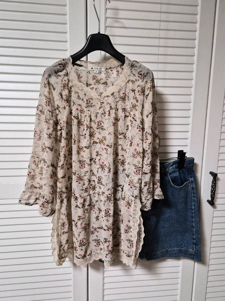 썰스데이아일랜드 롱블라우스 이미지