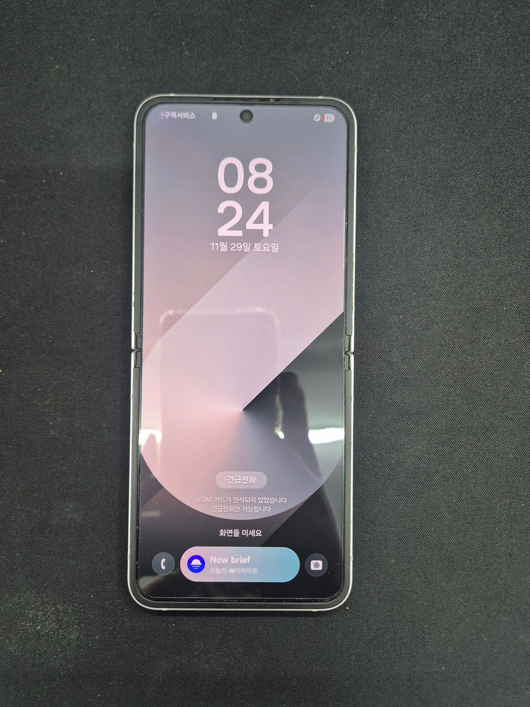 갤럭시 Z플립6 512G 쉐도우 실버 이미지