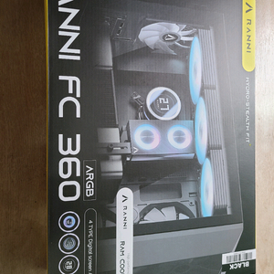 신형 라니fc360수냉쿨러 블랙 미개봉 이미지