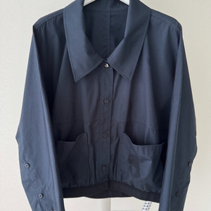 시스템 네이비 크롭 셔츠 55 이미지